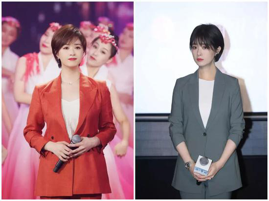 微胖女生穿西装 蒋欣教你如何轻松显瘦
