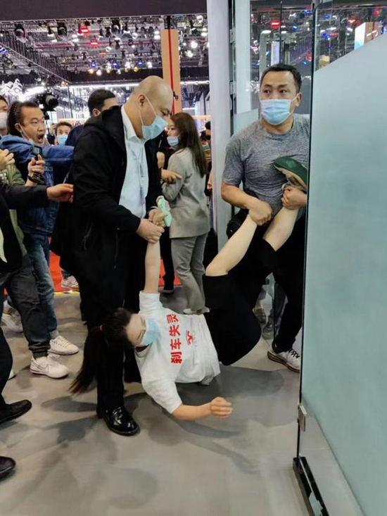 上海车展特拉斯车顶