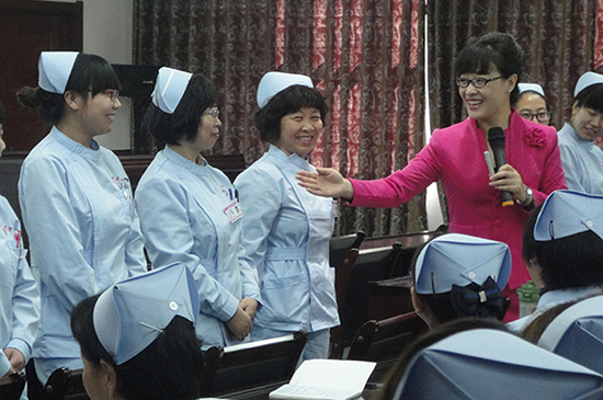 医务礼仪培训现场